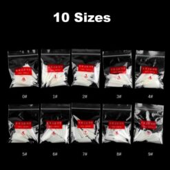 10 small bags of Long French Stiletto Nail Tips