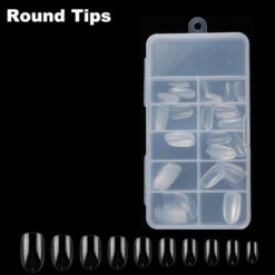 100pcs Artificial Round Shape Full Cover Nail Tips