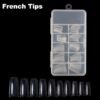 100pcs French Nail Tips in box