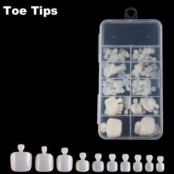 100pcs full cover toe tips in box