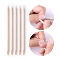 100Pcs Nail Art Design Manicure Wood Sticks Cuticle Pusher Remover Trimmer