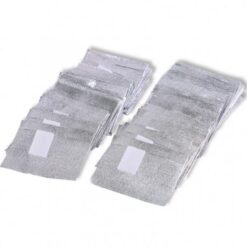 100Sheets per Box Gel Nail Polish Remover Aluminum Foil With Cotton Pads-2