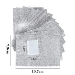 100Sheets per Box Gel Nail Polish Remover Aluminum Foil With Cotton Pads-3