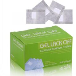 100Sheets per Box Gel Nail Polish Remover Aluminum Foil With Cotton Pads