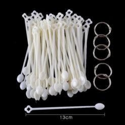 100Tips per Set Spoon Shape False Nail Art Color Chart Stick-1