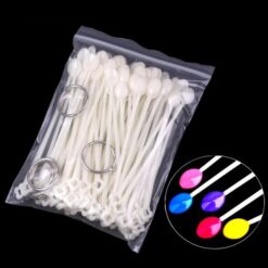100Tips per Set Spoon Shape False Nail Art Color Chart Stick