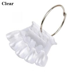 10PCS Crown Shape Nail Art Color Displaying Card With Ring-12