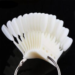 10PCS Crown Shape Nail Art Color Displaying Card With Ring-2