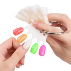 10PCS Crown Shape Nail Art Color Displaying Card With Ring-5