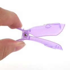 10pcs per Bag Bowknot Design Gel Nail Polish Remover Clip Wearable Soak Off Cap-4