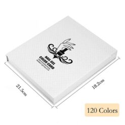 120 Colors Embedded Style Ananas pattern Nail Art Color Chart Display Book-3