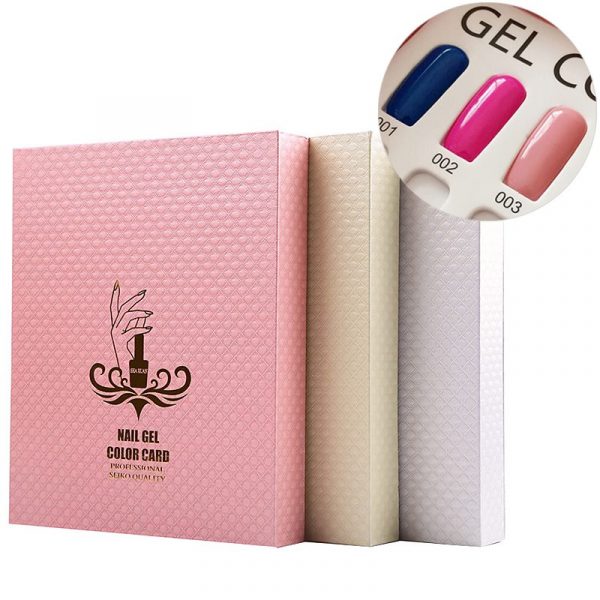 120 Colors Embedded Style Ananas pattern Nail Art Color Chart Display Book