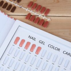 120 Colors Flower And Stripe Pattern Nail Gel Polish Color Display Card Book-12