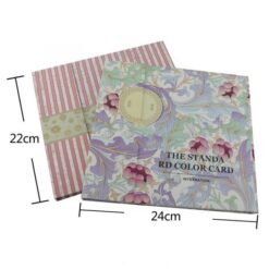 120 Colors Flower And Stripe Pattern Nail Gel Polish Color Display Card Book-13