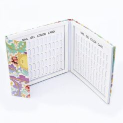 120 Colors Flower And Stripe Pattern Nail Gel Polish Color Display Card Book-4