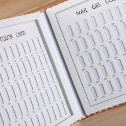 120 Colors Flower And Stripe Pattern Nail Gel Polish Color Display Card Book-5