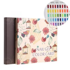 120 Colors Rose And Birds Pattern Nail Gel Polish Color Display Card Book