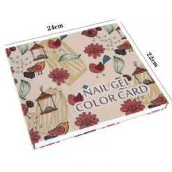 120 Colors Rose And Birds Pattern Nail Gel Polish Color Display Card Book-7