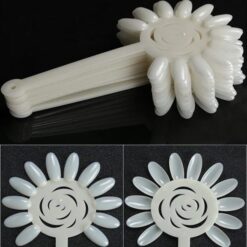 120 Tips Sunflower Design Nail Art Color Chart Display Gel Polish Color Card-3