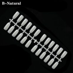 120Tips per Bag Flat Back Nail Tips For Making Nail Gel Polish Color Chart Book-11