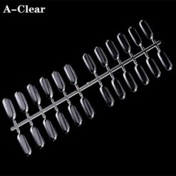 120Tips per Bag Flat Back Nail Tips For Making Nail Gel Polish Color Chart Book-13