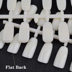 120Tips per Bag Flat Back Nail Tips For Making Nail Gel Polish Color Chart Book-2