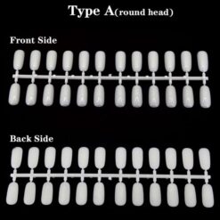 120Tips per Bag Flat Back Nail Tips For Making Nail Gel Polish Color Chart Book-4