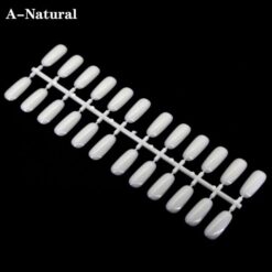 120Tips per Bag Flat Back Nail Tips For Making Nail Gel Polish Color Chart Book-9