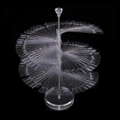 120Tips Spiral Style Nail Art Gel Polish Color Display Sticks-1