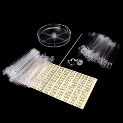 120Tips Spiral Style Nail Art Gel Polish Color Display Sticks With Plastic Base-5