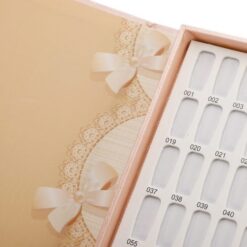 126 Colors Embedded Style Heart Design Nail Art Color Chart Display Book-2