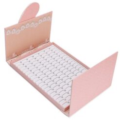 126 Colors Embedded Style Heart Design Nail Art Color Chart Display Book-4