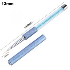 12mm of Nail Liner Brush With Pearl Inside Acrylic Handle and Cap