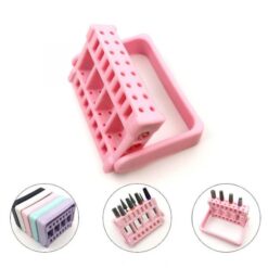 16 lỗ giá đỡ mũi khoan móng tay có thể điều chỉnh Giá đỡ trưng bày