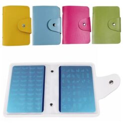 Hộp đựng đĩa dập hình móng tay 16 khe Giá đỡ đĩa lưu trữ mẫu móng tay cho hình chữ nhật Kích thước tấm 9,5×14,5cm