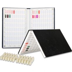 160 Colors Embedded Style Alligator Pattern Delicate PU Leather Nail Art Color Chart Display Book-1