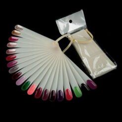 20 Tips Fan-Shaped Nail Art Display Fan Chart For Polish Gel Display-3