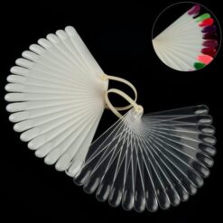 20 Tips Fan-Shaped Nail Art Display Fan Chart For Polish Gel Display