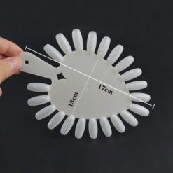 21 Tips Per Piece Nail Art Gel Polish Display Heart Shape Color Chart-4