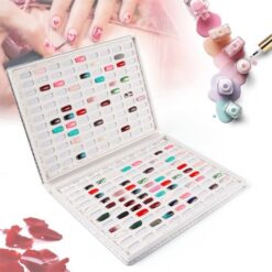 216 Colors Embedded Style Alligator Pattern Delicate PU Leather Nail Art Color Chart Display Book-1