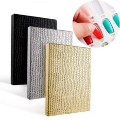 216 Colors Embedded Style Alligator Pattern Delicate PU Leather Nail Art Color Chart Display Book