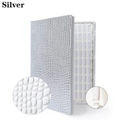 216 Colors Embedded Style Alligator Pattern Delicate PU Leather Nail Art Color Chart Display Book-9