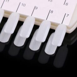 24 Tips Nail Art Gel Polish Color Display Chart With Necklace Chain-3