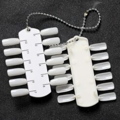 24 Tips Nail Art Gel Polish Color Display Chart With Necklace Chain-6