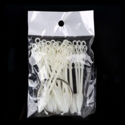 24 Tips per Set Stiletto And Coffin Tips Fan Shaped Nail Art Gel Polish Color Display-7