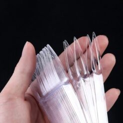 24 Tips per Set Stiletto Tips Fan Shaped Nail Art Gel Polish Color Display-2
