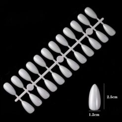 240Tips per Bag Almond Nail Tips For Displaying Gel Polish Color And Designs-9