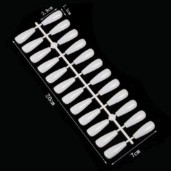 240Tips per Bag Coffin Ballerina Nail Tips For Displaying Gel Polish Color And Designs-6