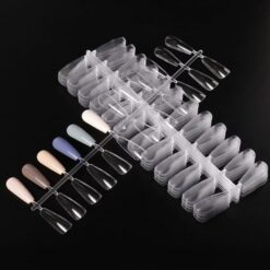 240Tips per Bag Coffin Ballerina Nail Tips For Displaying Gel Polish Color And Designs-8