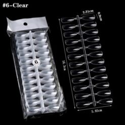 240Tips per Bag Mountain Peak Nail Tips For Displaying Gel Polish Color And Designs-10